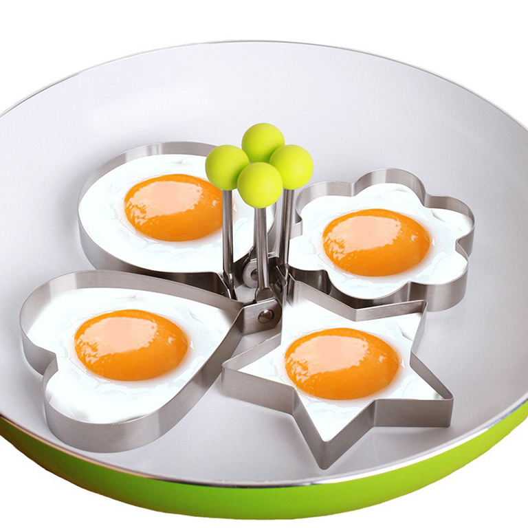 Stainless Steel Fried Egg Mold Non Stick Fry Egg Rings Kitchen Egg Cooking Tools