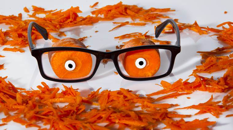 Carrots improve vision