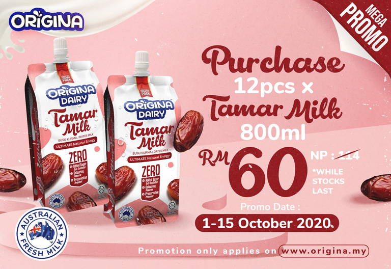 Origina Mega Promo Purchase 12pcs x Tamar Milk 800ml RM60