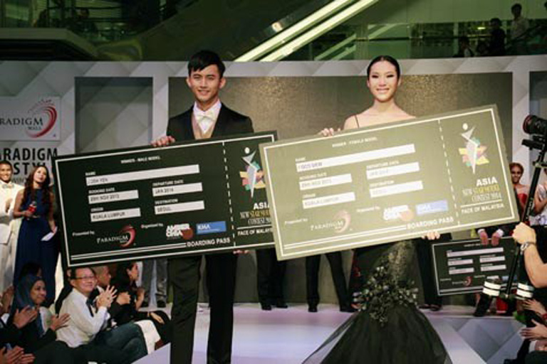 Asia-New-Star-Model-Contest-2014-male-winner-Josh-Yen-left-and-female-winner-Coco-Siew