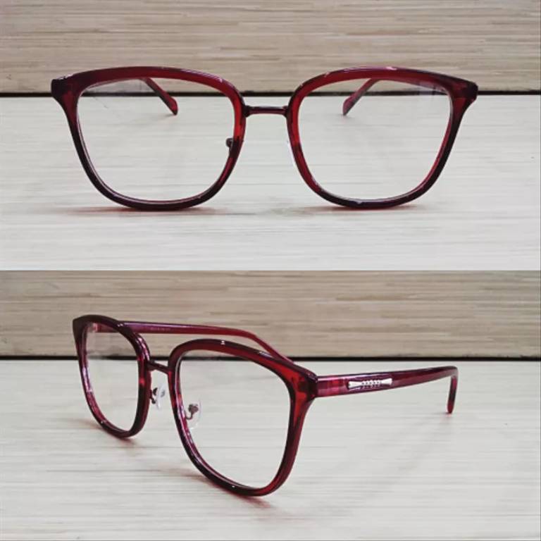 frame kacamata avt merah maroon