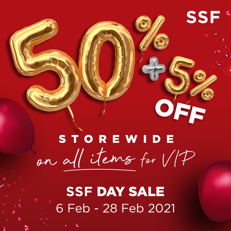 SSF 50 percent off storewide