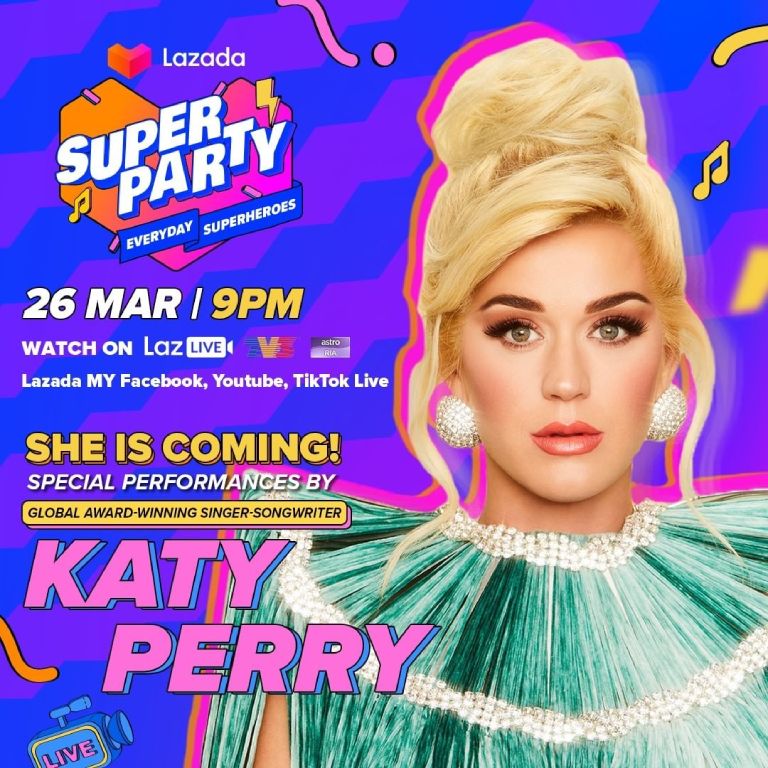 Lazada Super Party 26 Mar Katy Perry
