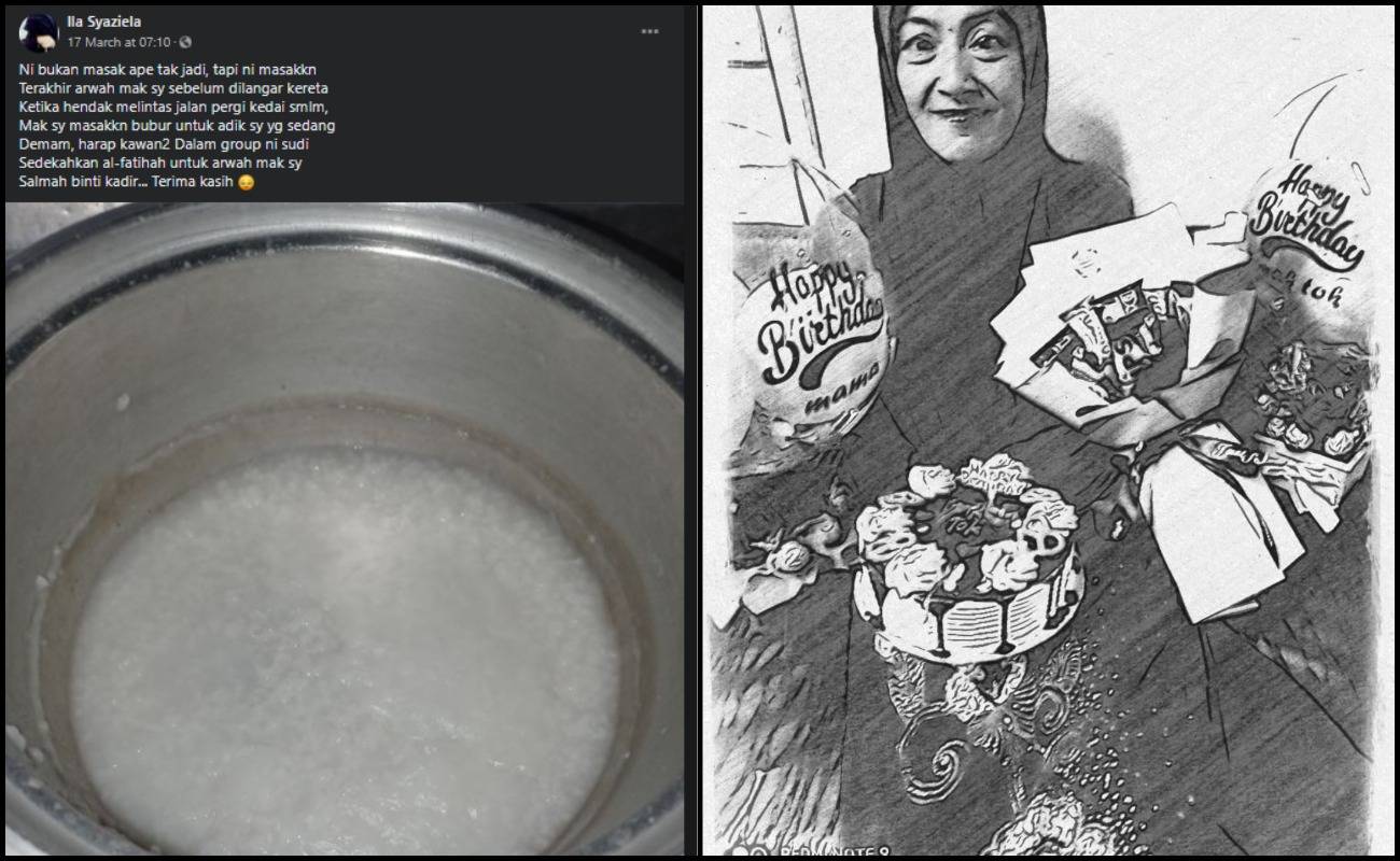 Wanita Kongsi Masakan Terakhir Ibunya Sebelum Meninggal Dunia