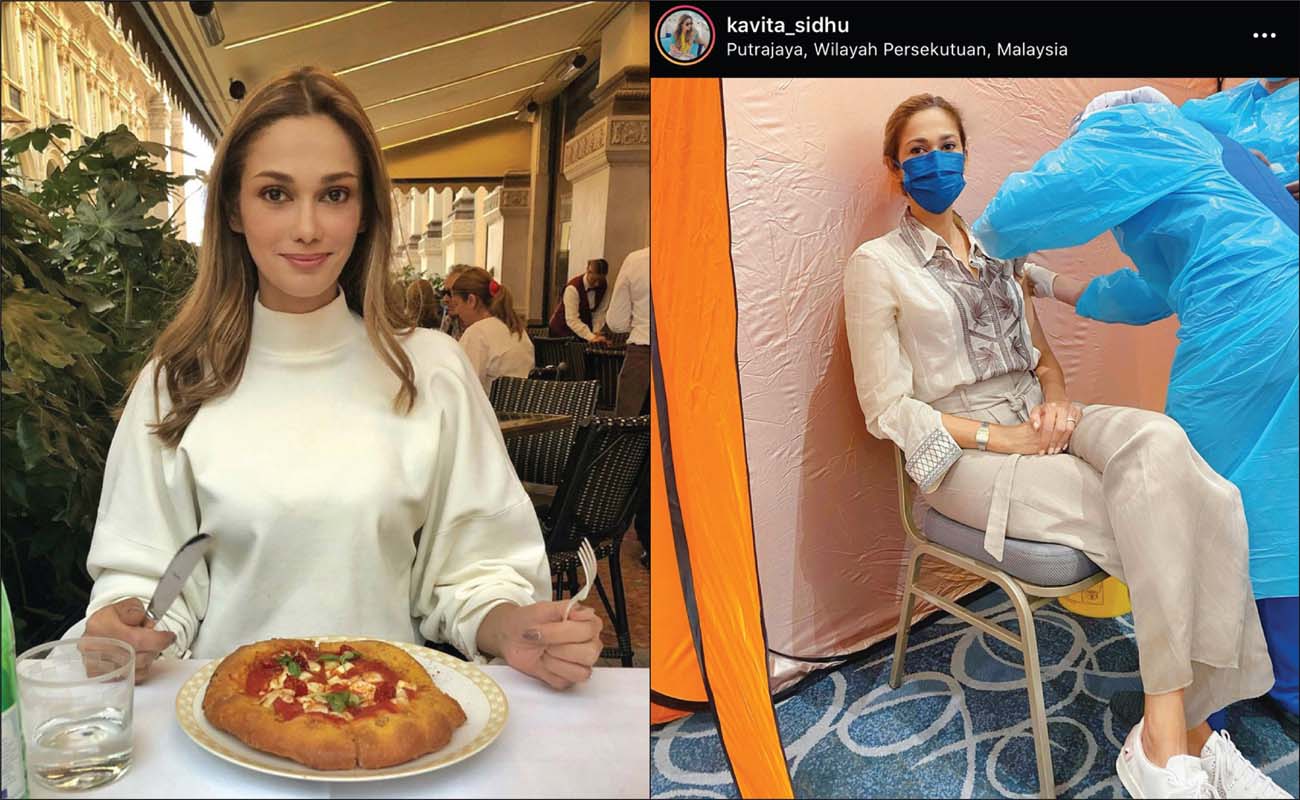 Netizen-Sifatkan-Kavita-Sidhu-Sebagai-Artis-Contoh-Terima-Vaksin
