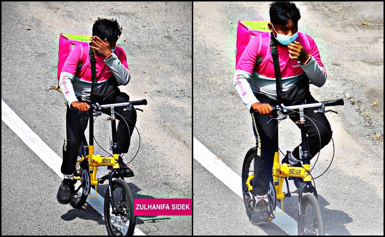 Adik Foodpanda Berbasikal Hantar Makanan Undang Simpati Netizen
