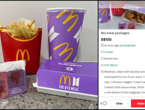 Bungkusan Terpakai BTS Meal Cecah RM462