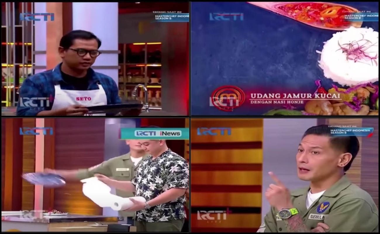 Juri Masterchef Indonesia Dikecam Kerana Lempar Pinggan Makanan Peserta