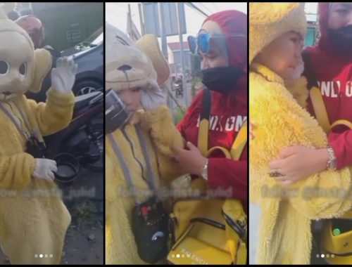 Tak Kisah Dengan Ejekan Rakan, Gadis Sanggup Jadi Badut Ganti Arwah Bapa