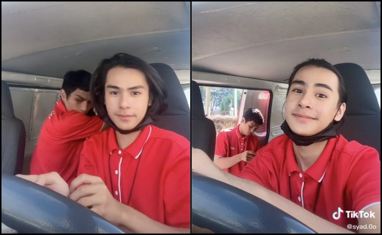 Abang J&T Curi Tumpuan! Baru Ikat Rambut Dah Dapat Ramai Viewers