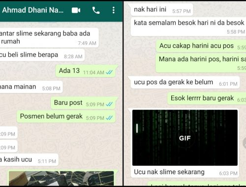 Belanja Anak Saudara Mainan Kegemaran, Sekali Disuruh Jadi Posmen