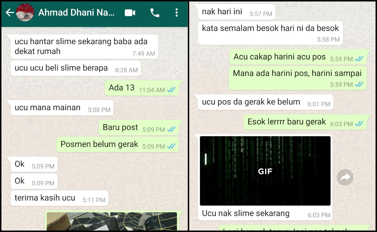 Belanja Anak Saudara Mainan Kegemaran, Sekali Disuruh Jadi Posmen