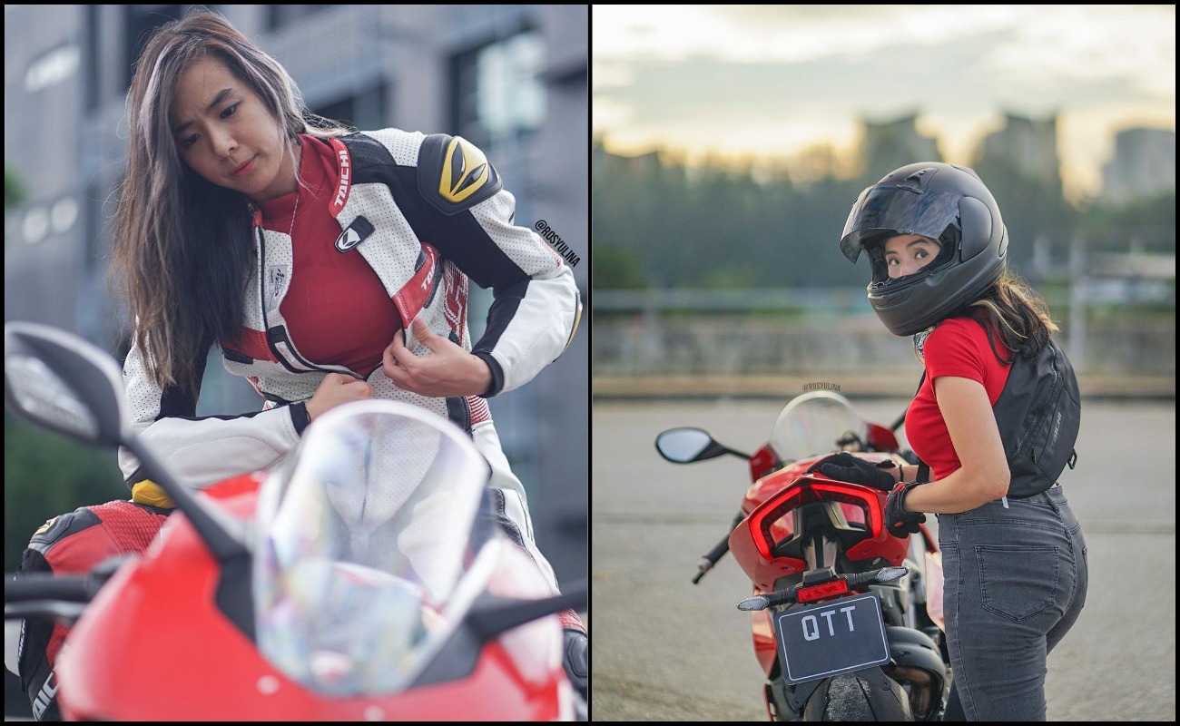 Handal Kendali Motosikal Berkuasa Tinggi, Yulina Tan Jade Kacukan Cina Jepun Buka Mata Ramai Orang