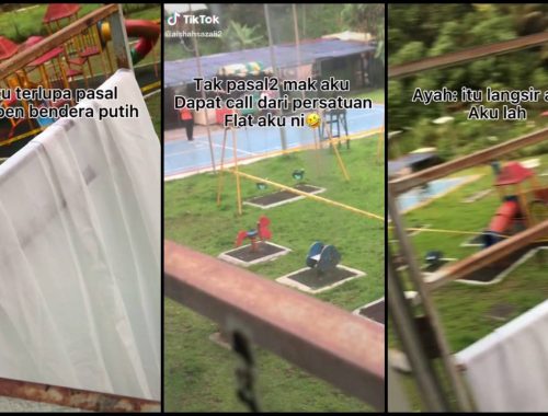 Niat Nak Jemur Langsir Putih, Sekali Orang Datang Nak Bagi Bantuan