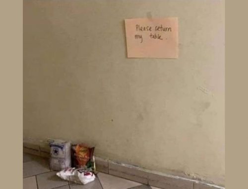 Please return my table