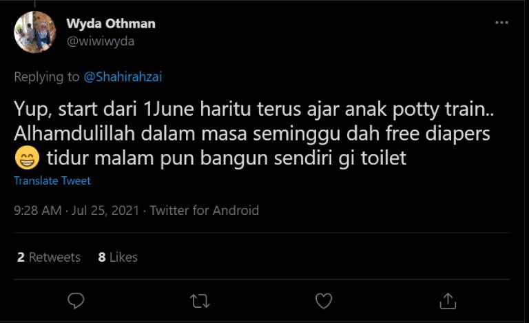 SS_1_Start dari 1 June haritu terus ajar anak potty train