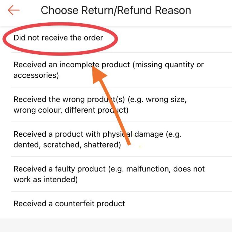 Shopee_Did not receive the order