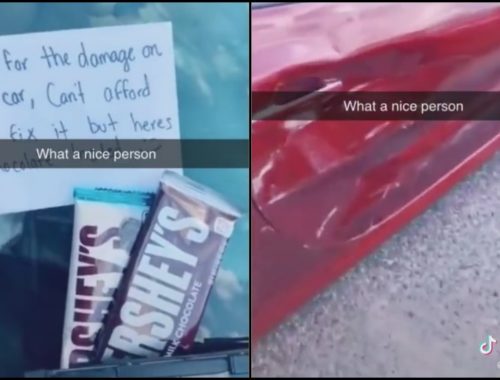 Langgar Kereta Orang Tapi Tawar Coklat Untuk Minta Maaf