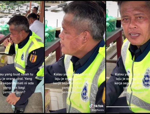 Lelah Frontliner Undang Sebak Netizen, Muka Berbelang Sampai Nampak Bentuk Mask