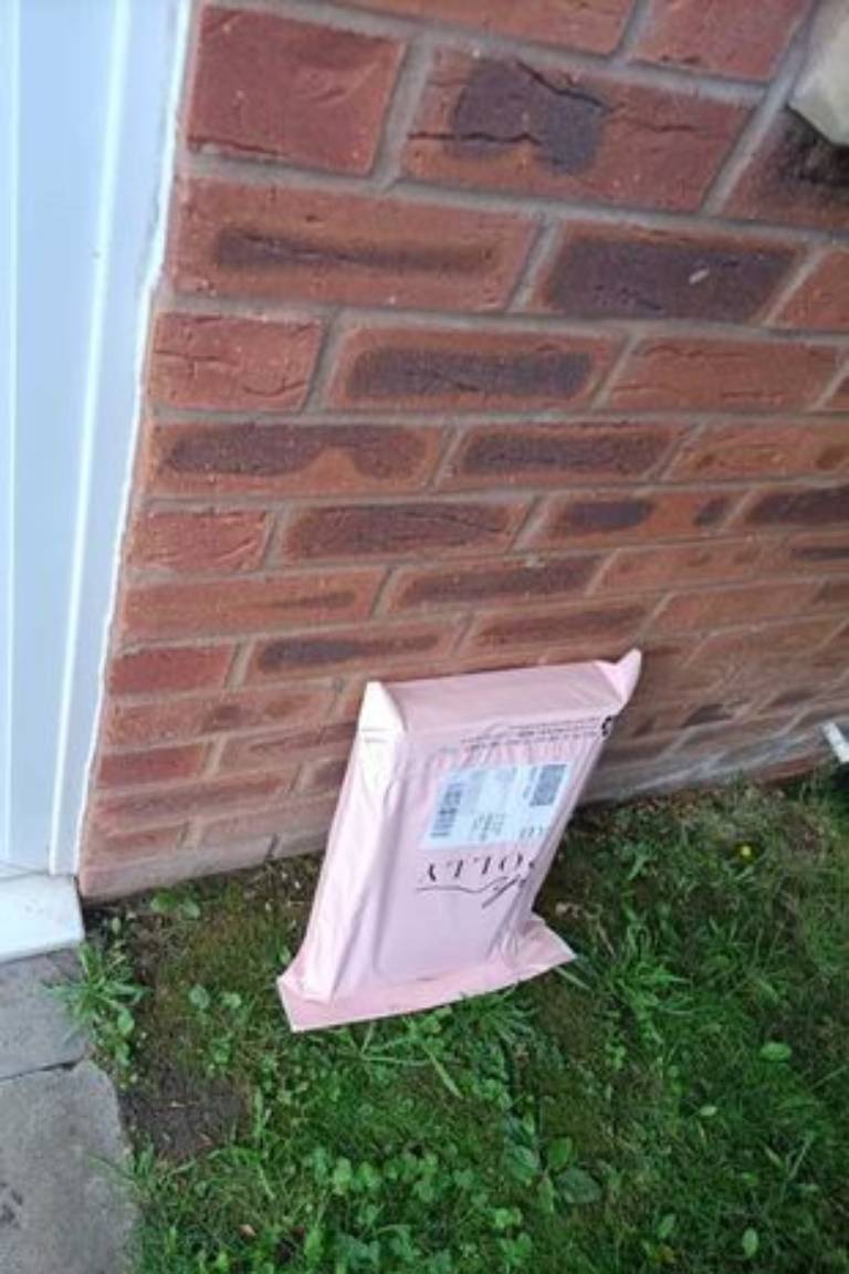 The parcel was redelivered by Hermes, and left outside the front door