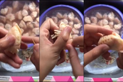Wanita Kongsi Cara Mudah Bersihkan ‘Tongkeng’ Ayam, Pakai Lidi Saja
