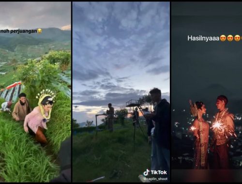 Pengantin Gigih ‘Panjat’ Gunung