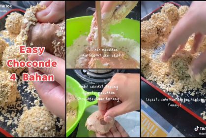 Resipi Choconde Mudah, Hanya Guna 4 Bahan