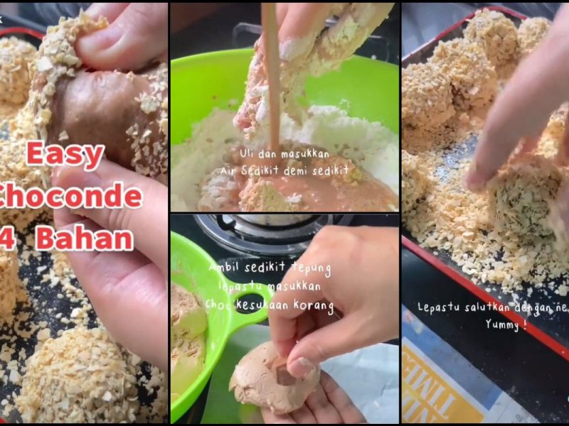 Resipi Choconde Mudah, Hanya Guna 4 Bahan