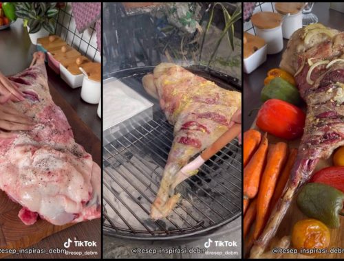 Terliur Tengok Hidangan Kambing Salai , Macam Rumit Tapi Mudah