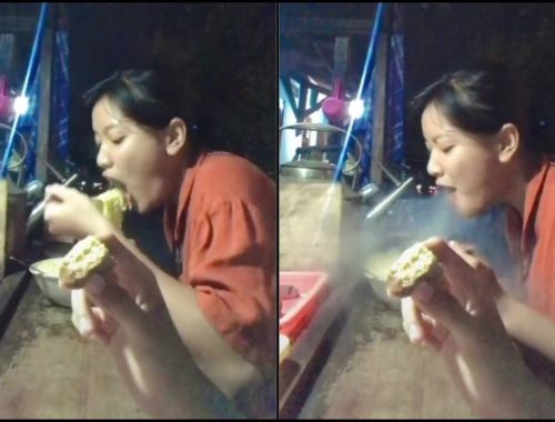 Wanita Makan Mi Panas Sampai Keluar Asap, Netizen Dakwa Sekadar ‘Lapar’ Publisiti