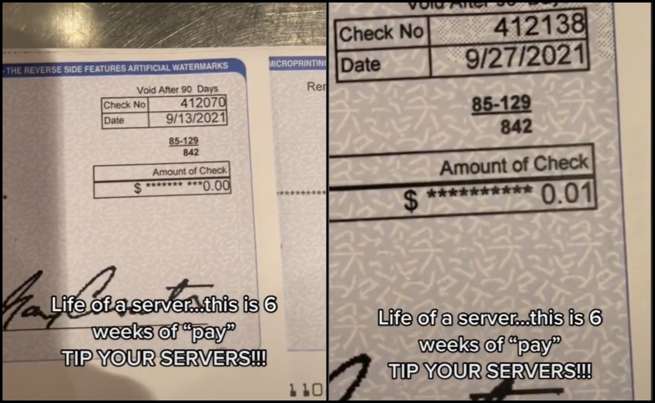 Pelayan Restoran Terkejut Hanya Dapat 4 Sen Selama Enam Minggu Bekerja!