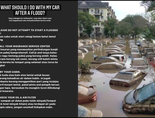 Kereta Ikut Tenggelam Dalam Air Bah, Ikuti Langkah-Langkah Ini Untuk Selamatkan Kereta Korang! (1)