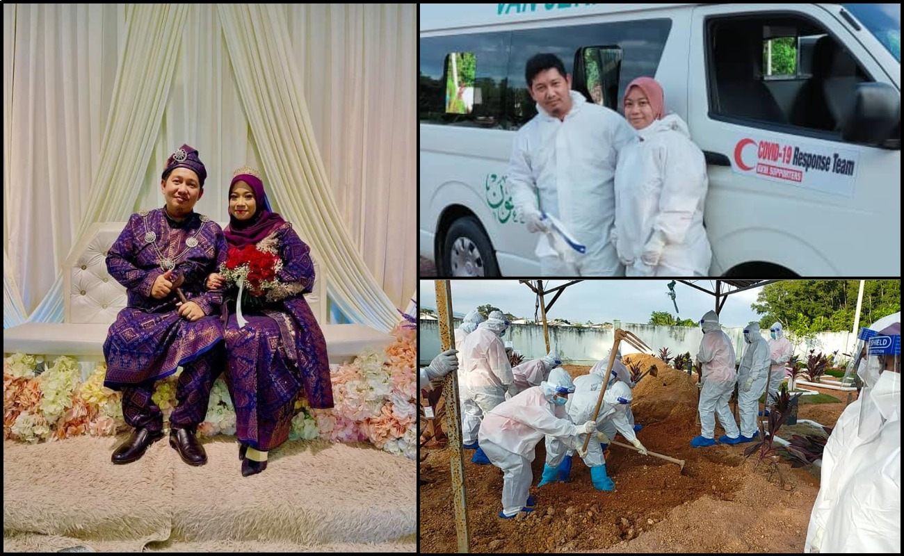 Lepas Bersanding, Keesokkan Harinya Uruskan Jenazah Covid-19