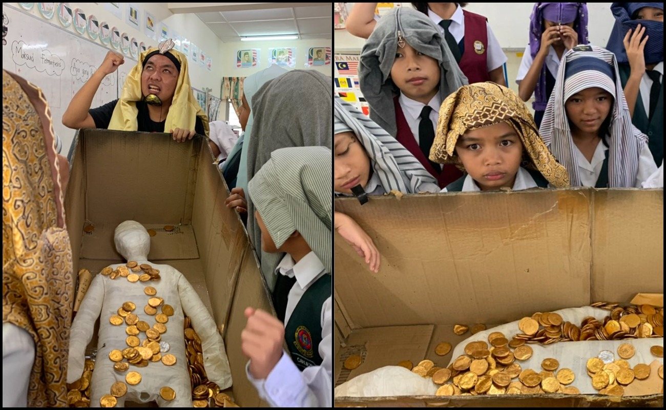 Guru Sampai Jadi Firaun & Bawa Replika Mumia Nak Tarik Minat Pelajar!