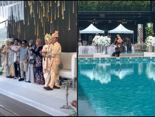 Jarak Pelamin Dipisahkan Dengan Kolam Renang, Jurugambar Mengaku Banyak Menjerit