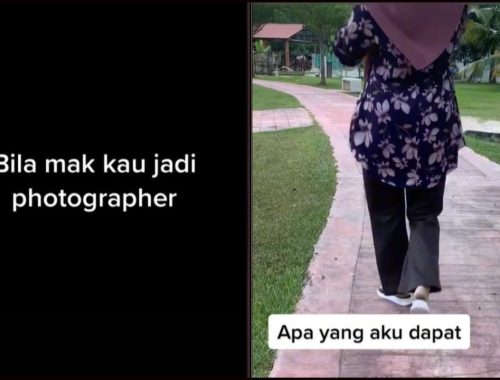 “Ohh kau tak nak kasut!! Cakap lah tak nak kasut!!” Gadis Redha Ibu Sendiri Tolong Ambil Video