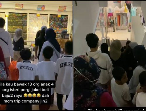 Bawa 13 Orang Anak & 4 Isteri Beli Be