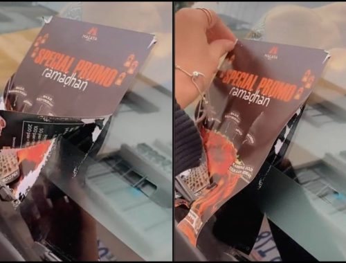 Geramnya Tengok! Kertas Iklan Melekat Di Cermin Kereta, Wanita Luah Rasa Marah
