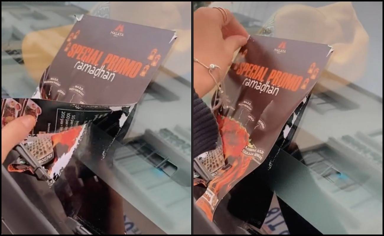 Geramnya Tengok! Kertas Iklan Melekat Di Cermin Kereta, Wanita Luah Rasa Marah