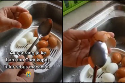 Guna Sudu, Tak Sangka Mudah Sangat Kupas Telur Rebus!