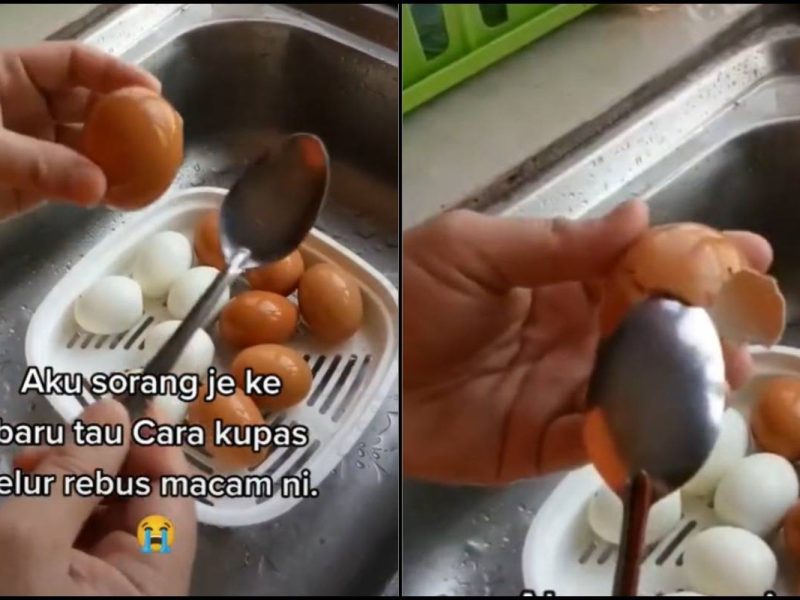 Guna Sudu, Tak Sangka Mudah Sangat Kupas Telur Rebus!