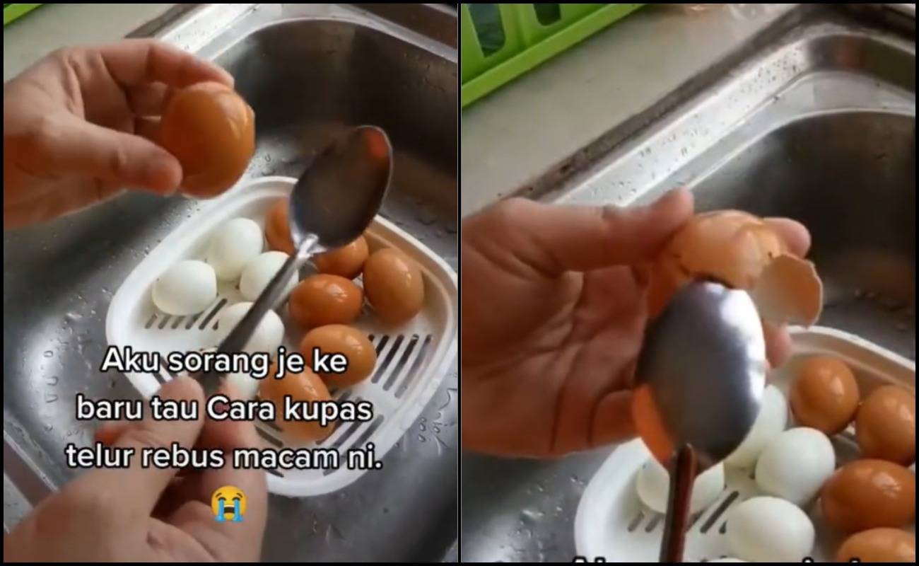 Guna Sudu, Tak Sangka Mudah Sangat Kupas Telur Rebus!