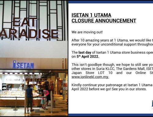 Isetan 1 Utama Bakal Ditutup, Netizen Sedih Imbas Kenangan 10 Tahun Lalu!