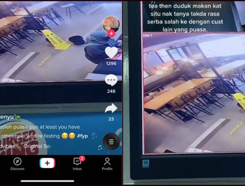 Muat Naik Rakaman Pelanggan Wanita Tidak Puasa, Netizen ‘Basuh’ Pekerja Restoran Makanan Segera