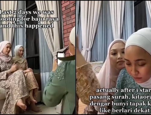 Seram! Sekumpulan Gadis ‘Diganggu’ Ketika Jalani Penggambaran Koleksi Baju Raya