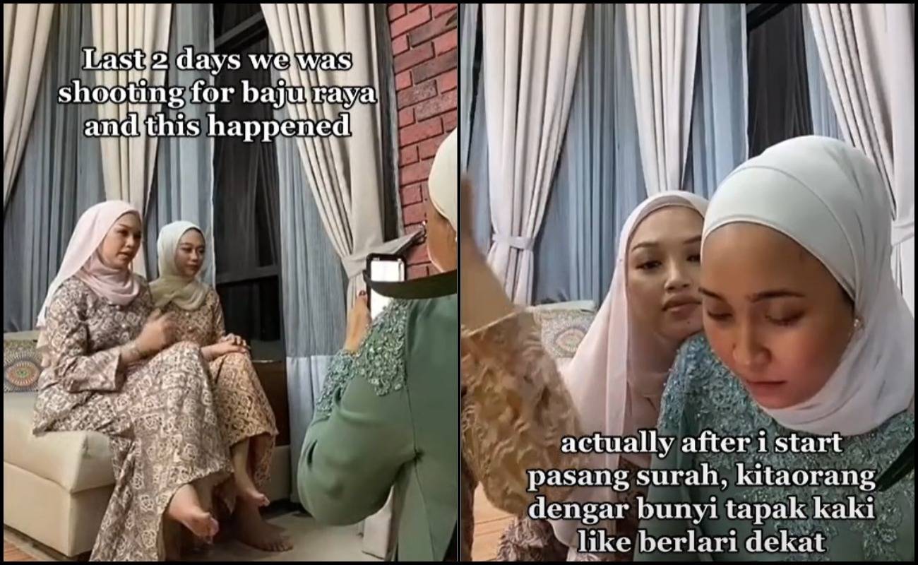 Seram! Sekumpulan Gadis ‘Diganggu’ Ketika Jalani Penggambaran Koleksi Baju Raya