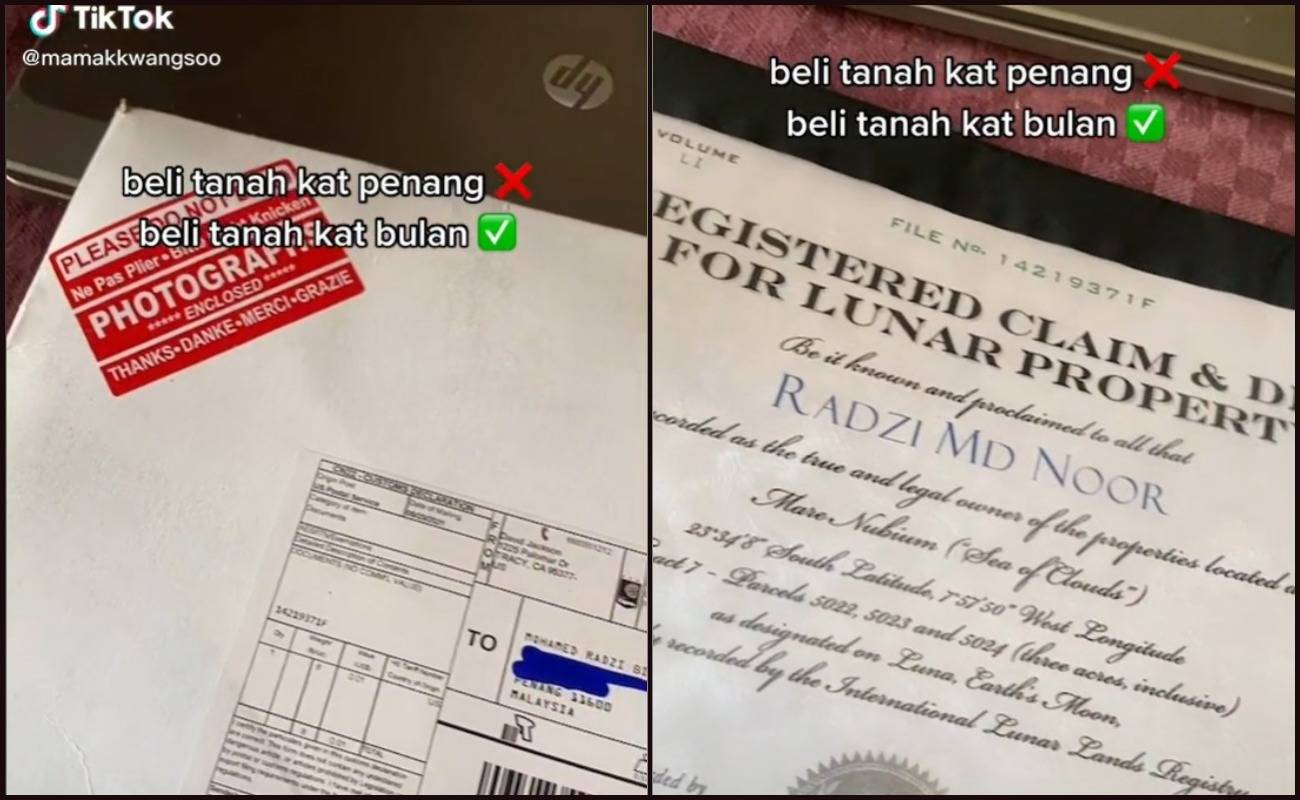 Tiru Tom Cruise & Shah Rukh Khan, Lelaki Berjaya Beli Tanah Di Bulan_