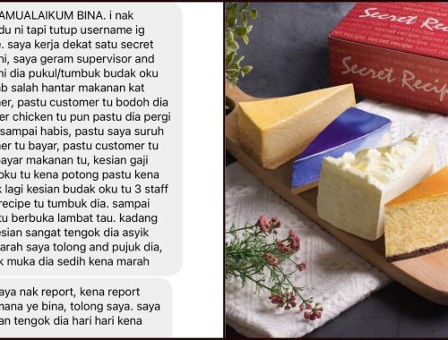 Tumbuk Pekerja OKU Sebab Salah Hantar Makanan, Staff Secret Recipe Pula Buat Hal_