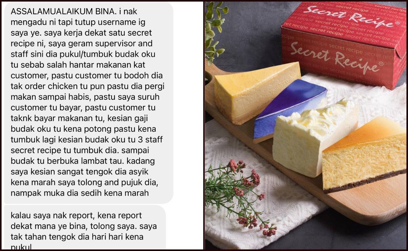 Tumbuk Pekerja OKU Sebab Salah Hantar Makanan, Staff Secret Recipe Pula Buat Hal_