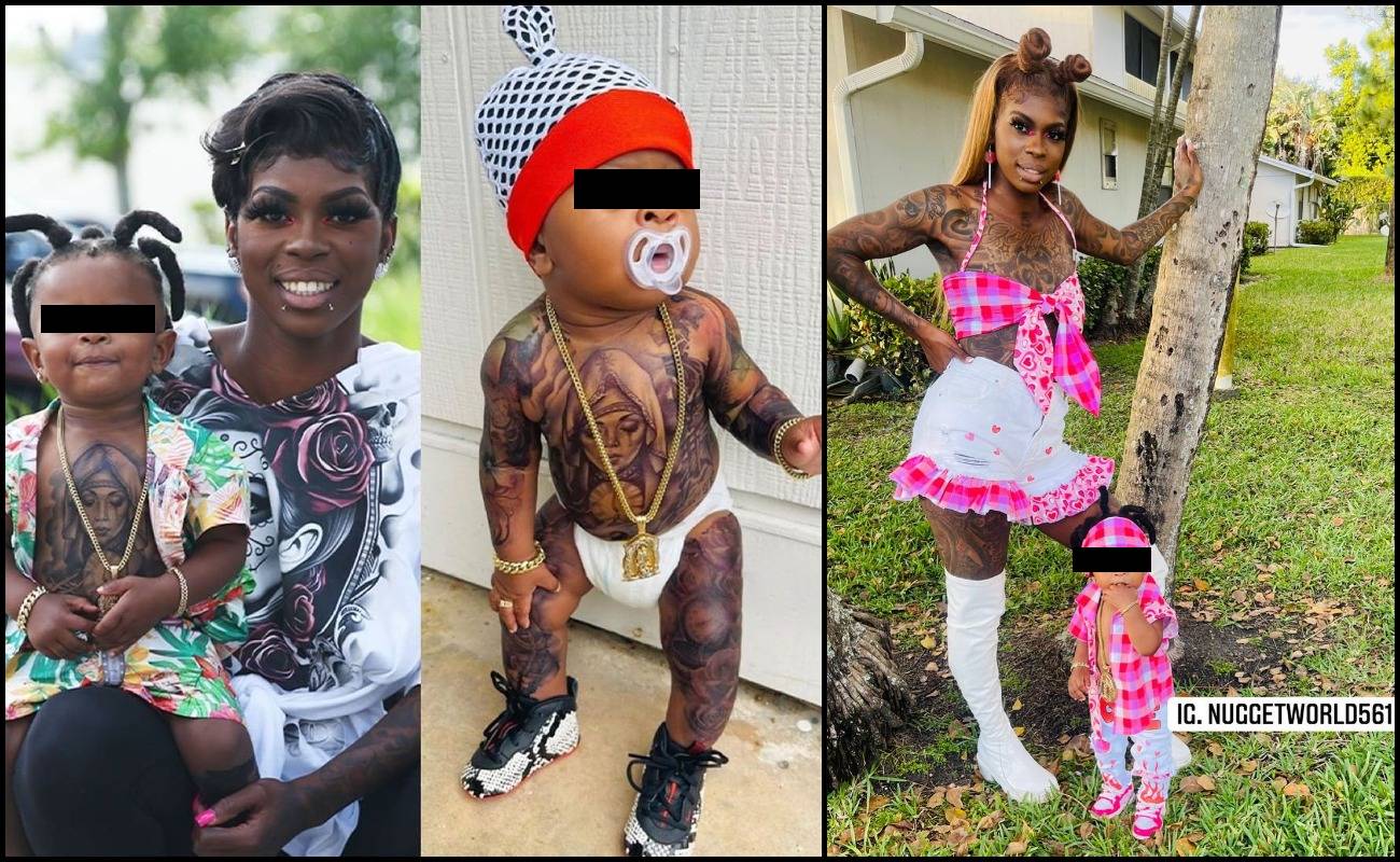 Gemar Buat Tatu Sementara Sejak Bayi Enam Bulan, Pereka Fesyen Teruk Dikecam